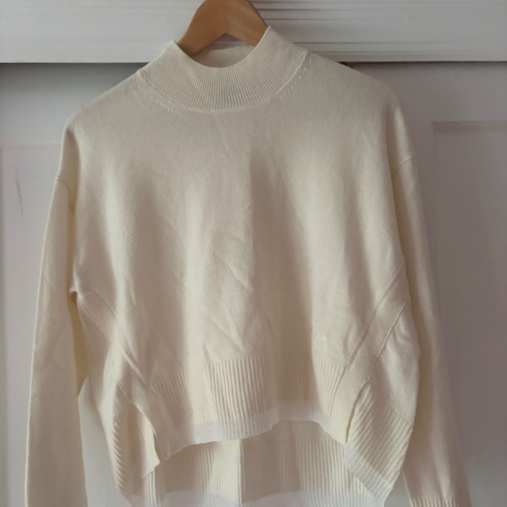 Pinko whisper cashmere knit with trim